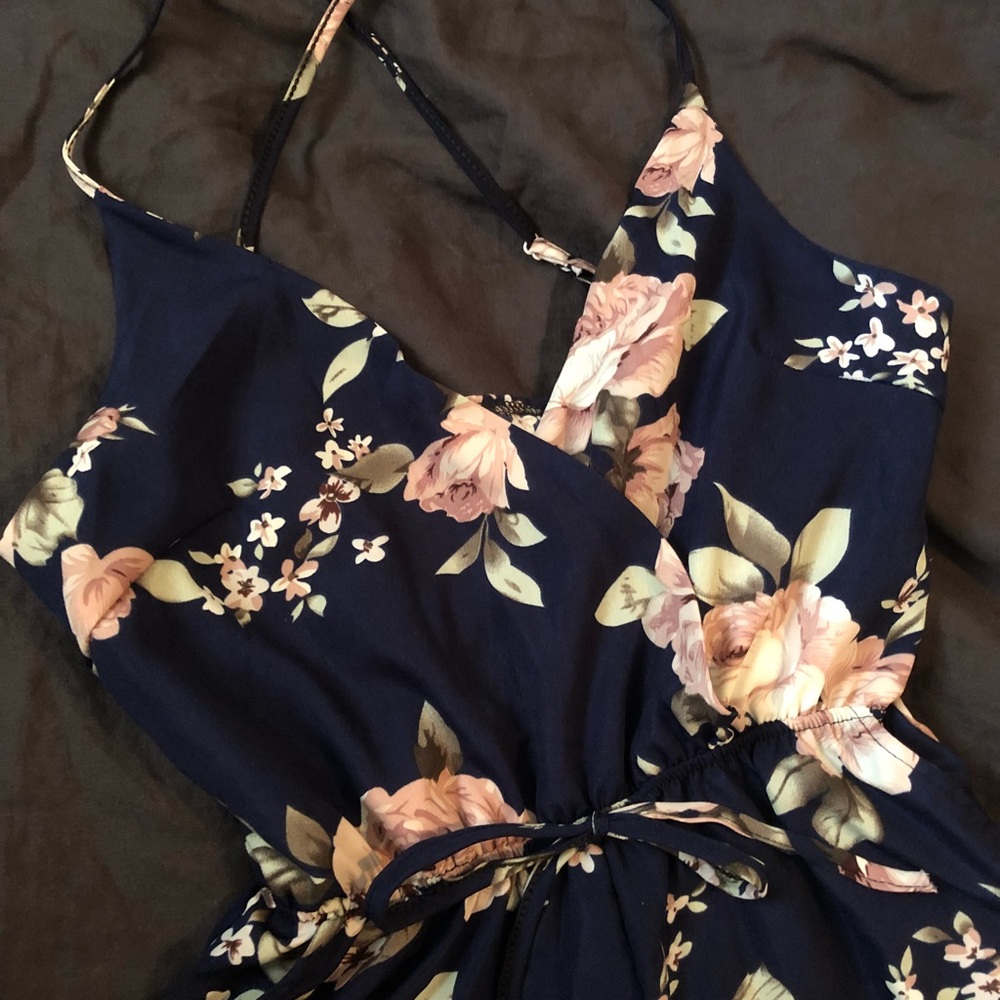 Floral Print Jumpsuit